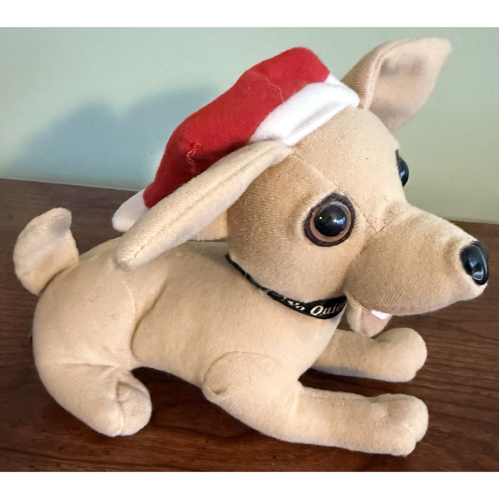 Vintage Yo Quiero Taco Bell Chihuahua Dog Christmas Feliz Navidad Plush‎ Toy
